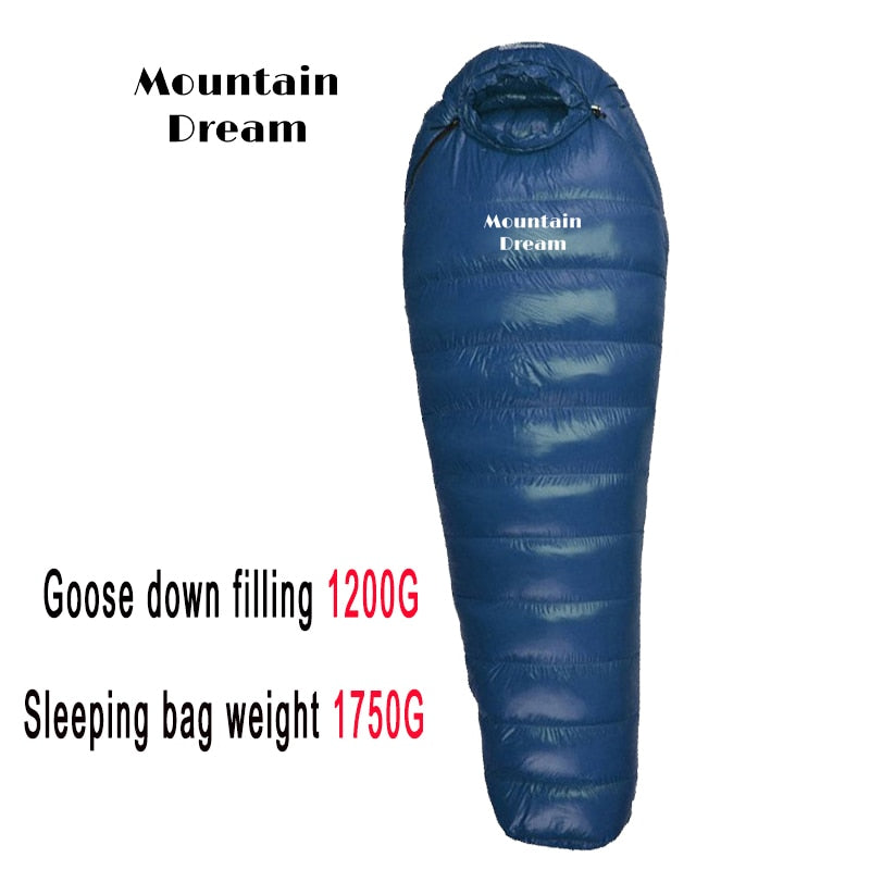 Three Season Adult Mummy Winter Down Sleeping Bag - youroutdoorlivingshop