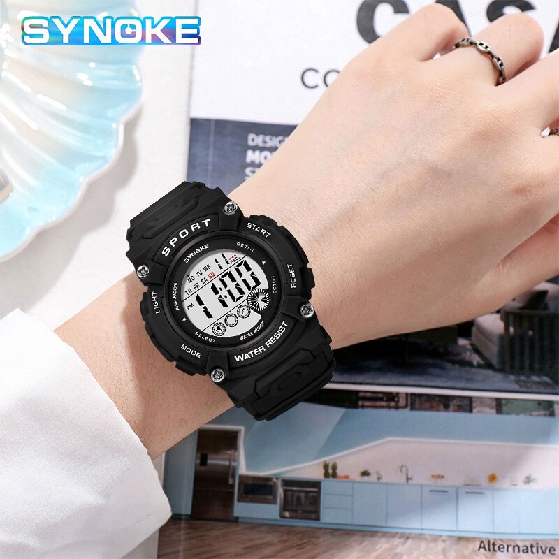 50M Water Resistant Outdoor Sports Electric Clock Multifunctional Ladies Digital Watch - youroutdoorlivingshop