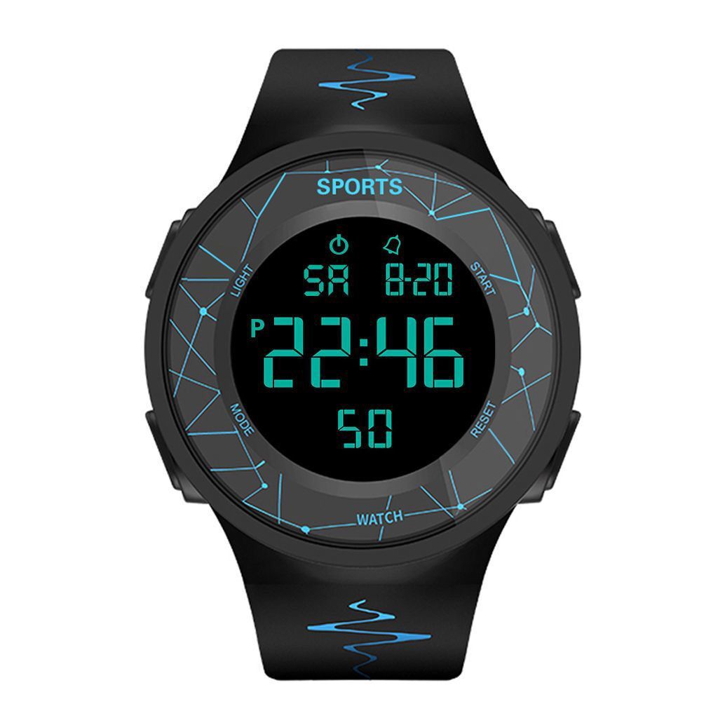 Men Women Kids Multifunction Military Digital 5ATM Waterproof Luminous LED Electronic Sports Watch - youroutdoorlivingshop