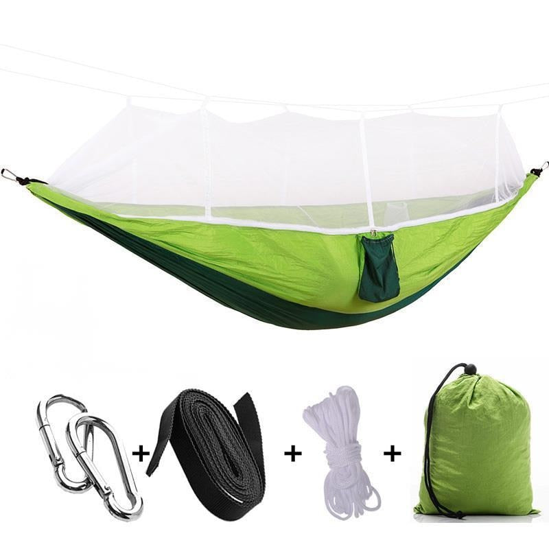 High Strength 1-2 Person Portable Outdoor Camping Hammock with Mosquito - youroutdoorlivingshop