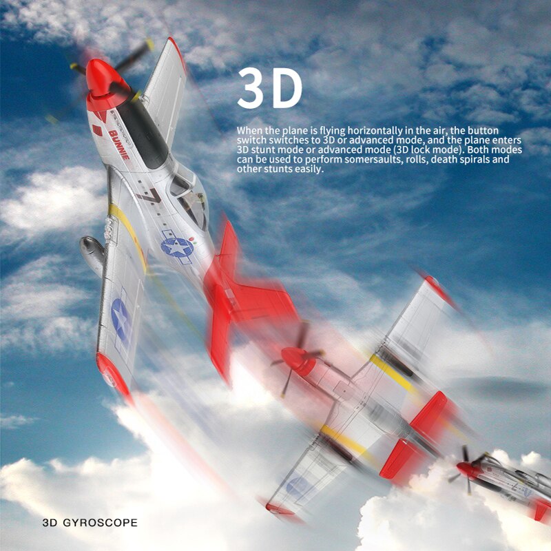 RC P-51 2.4G 3D/6G With Xpilot P-51 Fighter Airplane