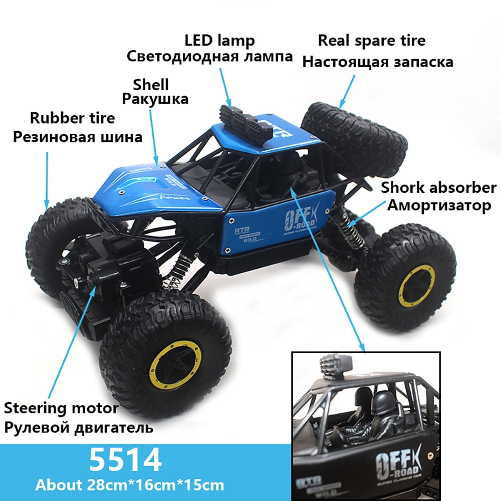 4WD Rock Crawler Off Road RC Car - youroutdoorlivingshop