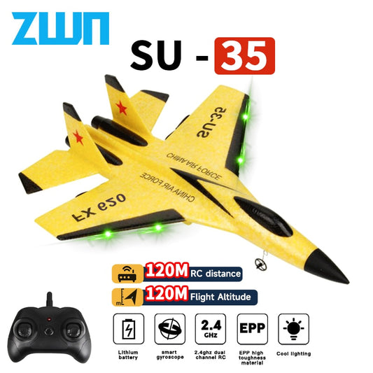 SU35 2.4G With LED Lights Aircraft Remote Control Flying Model