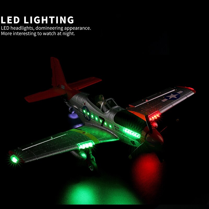 RC P-51 2.4G 3D/6G With Xpilot P-51 Fighter Airplane