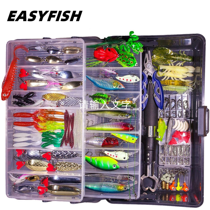 Big Multi Fishing Lure Set Wobblers Artificial Mixed Colors Styles Soft Fishing Lure Kit - youroutdoorlivingshop