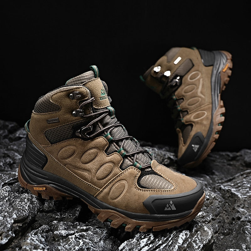 Waterproof Suede High-Top Men's Non-slip Hiking Boot