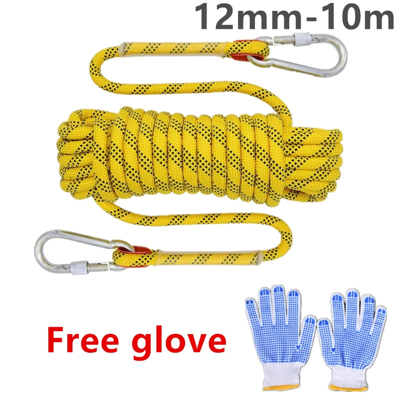 10m 20m 10/12mm Diameter High Strength Rock Climbing Rope - youroutdoorlivingshop