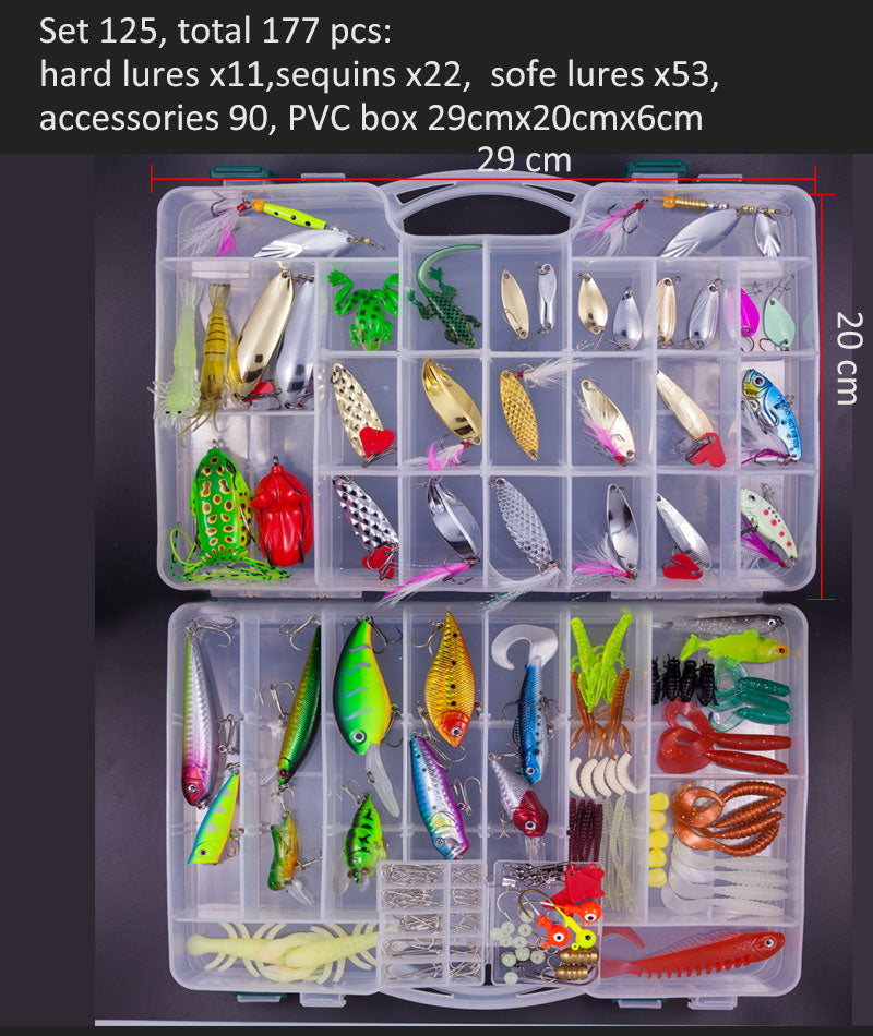 Big Multi Fishing Lure Set Wobblers Artificial Mixed Colors Styles Soft Fishing Lure Kit - youroutdoorlivingshop