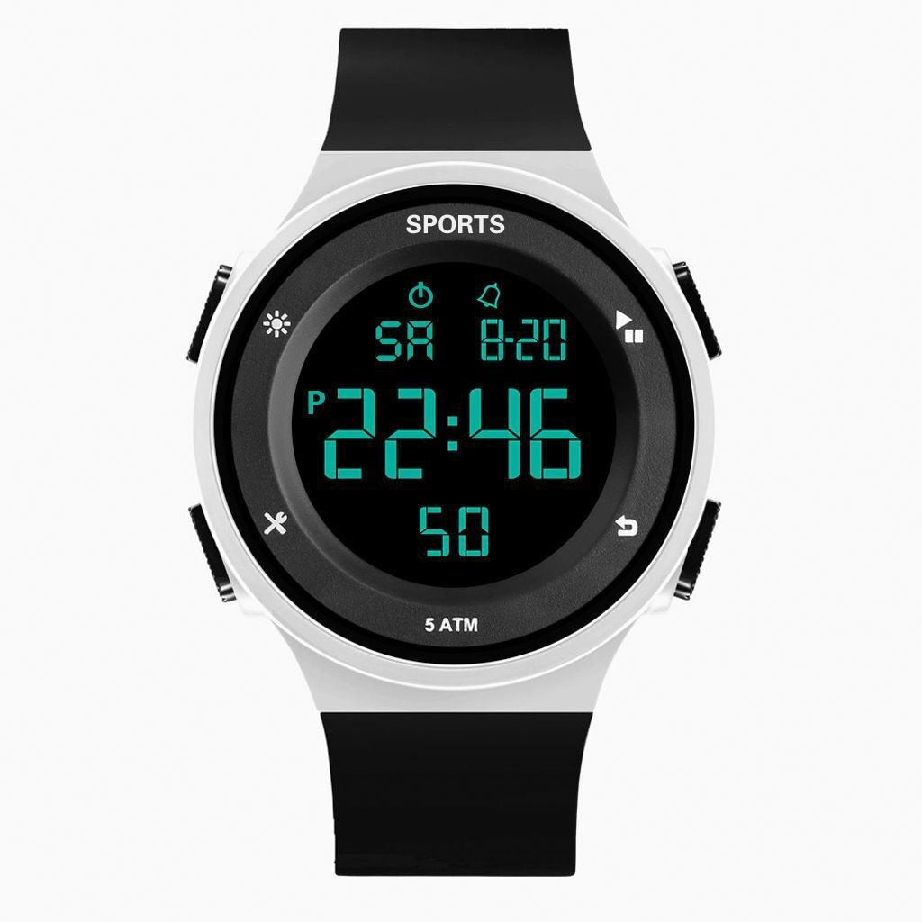 Men Women Kids Multifunction Military Digital 5ATM Waterproof Luminous LED Electronic Sports Watch - youroutdoorlivingshop