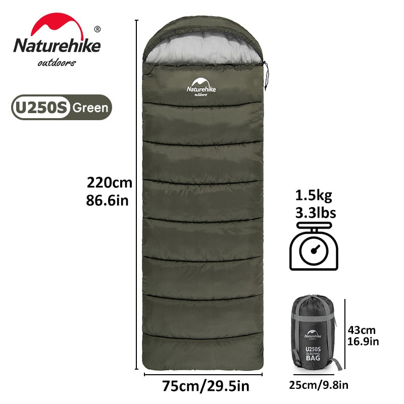 Naturehike Ultralight Winter Cotton Double Person Spliceable Camping Sleeping Bags - youroutdoorlivingshop