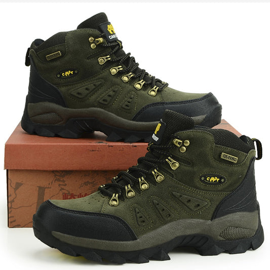 Men Military Style Non-slip Waterproof Climbing Hunting Hiking Boots