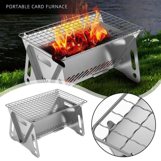 Charcoal Portable Folding Stainless Picnic and Camping Grill