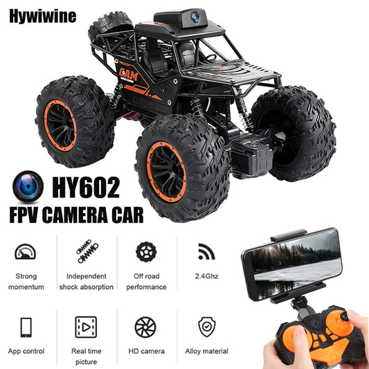 1:18 2.4G Remote Control SUV Radiocontrol Climbing Stunt Vehicle With HD 720P WIFI FPV Camera