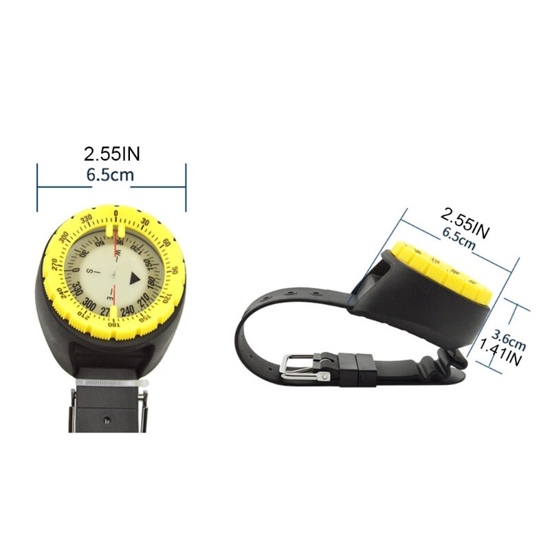 Digital Scuba Luminous Balanced Underwater 50m Diving Compass Watch - youroutdoorlivingshop