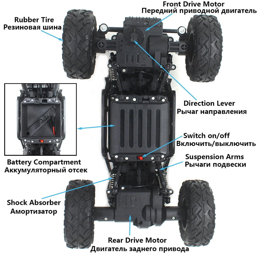 4WD Rock Crawler Off Road RC Car - youroutdoorlivingshop