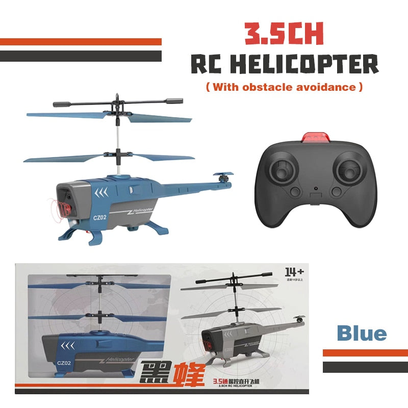 3.5Ch 2.5Ch Remote Control Obstacle Avoiding RC Helicopter Mini Drone - youroutdoorlivingshop