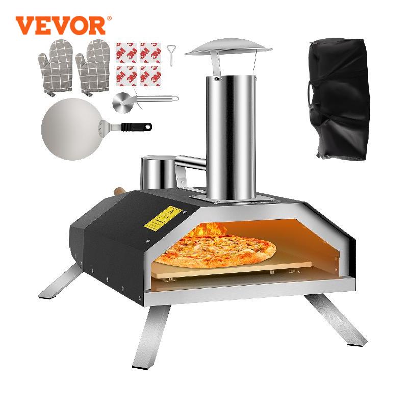 Complete Stainless Steel Foldable Portable Pizza Oven with Accessories Bag for Outdoor Cooking