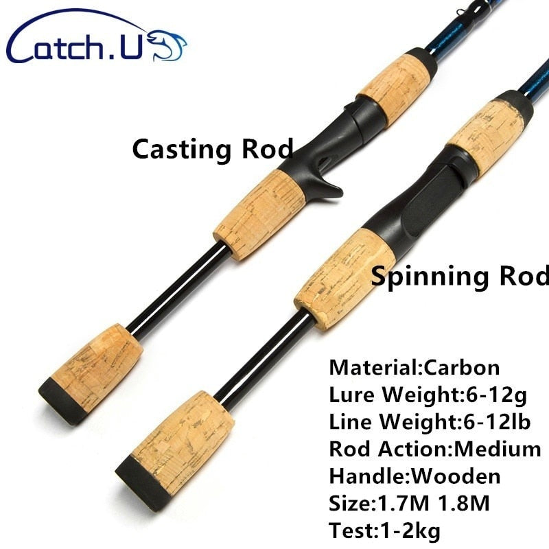 1.7m/1.8m Carbon Fiber Spinning/Casting Fishing Rod - youroutdoorlivingshop