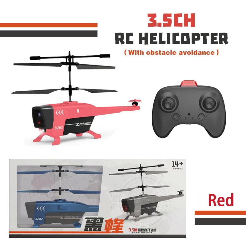 3.5Ch 2.5Ch Remote Control Obstacle Avoiding RC Helicopter Mini Drone - youroutdoorlivingshop