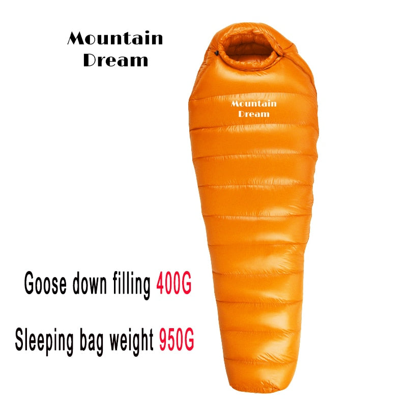 Three Season Adult Mummy Winter Down Sleeping Bag - youroutdoorlivingshop