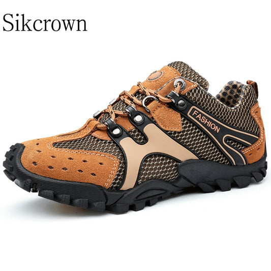 Men's Breathable Mesh Camping Climbing Trekking Wading Shoes