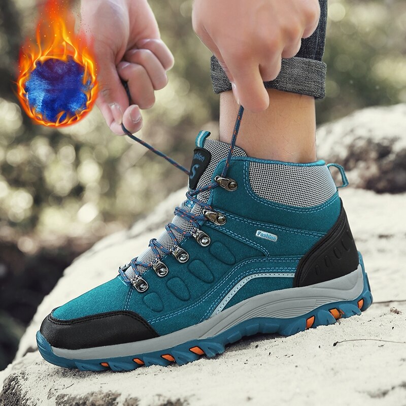 Women's High Quality Plush Winter Non-slip Sport Hiking Trekking Shoes