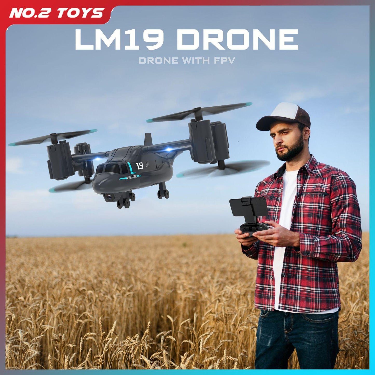 480P Remote Control V-22 Helicopter Drone Fighter Plane