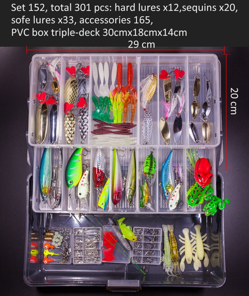 Big Multi Fishing Lure Set Wobblers Artificial Mixed Colors Styles Soft Fishing Lure Kit - youroutdoorlivingshop