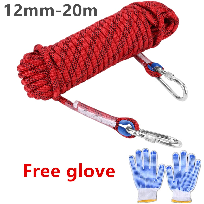 10m 20m 10/12mm Diameter High Strength Rock Climbing Rope - youroutdoorlivingshop