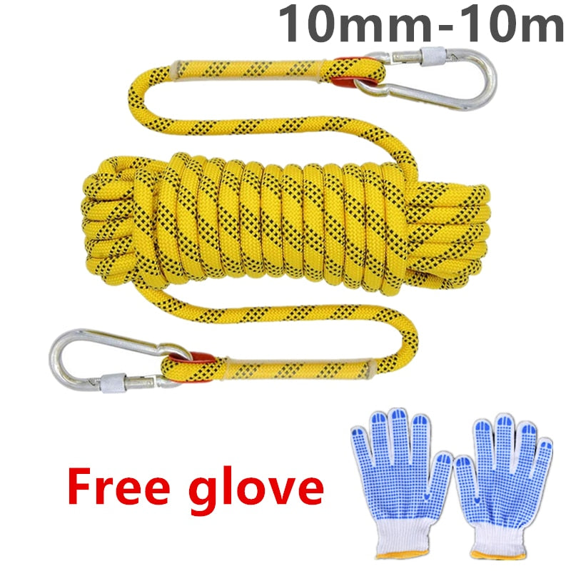 10m 20m 10/12mm Diameter High Strength Rock Climbing Rope - youroutdoorlivingshop