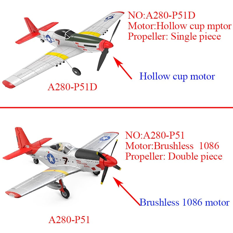 RC P-51 2.4G 3D/6G With Xpilot P-51 Fighter Airplane