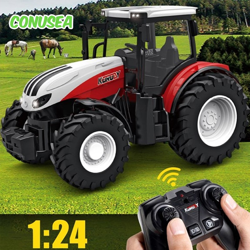 Radio Controlled Farm Tractor with Trailer with Farm Animals