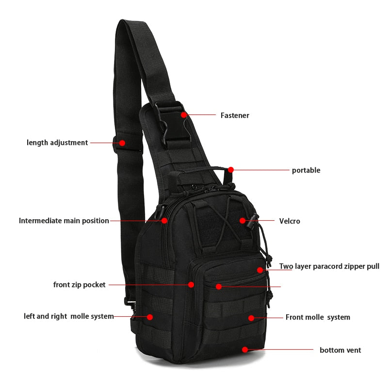 Men's and Women's Outdoor Sling  Chest Shoulder Bag