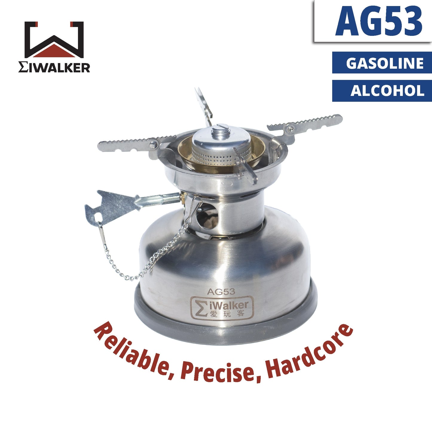 IWALKER AG53 Alcohol/Gasoline Dual Fuel Outdoor Camping Stove - youroutdoorlivingshop