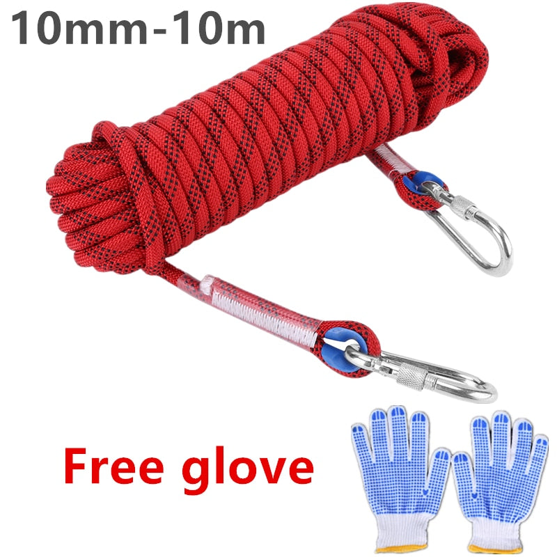 10m 20m 10/12mm Diameter High Strength Rock Climbing Rope - youroutdoorlivingshop