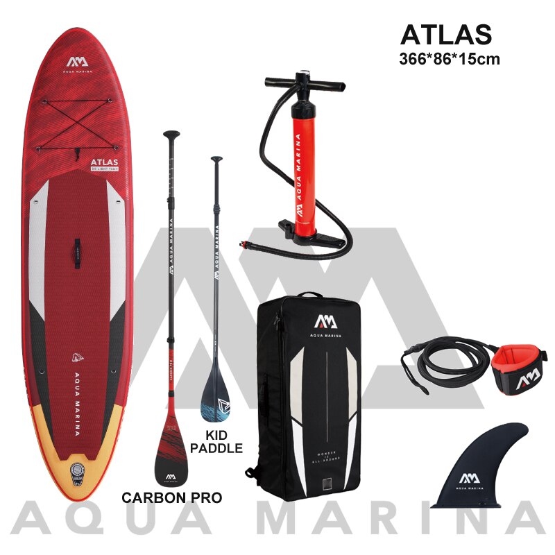 AQUA MARINA 366*86*15cm inflatable surfboard with stand up paddle - youroutdoorlivingshop