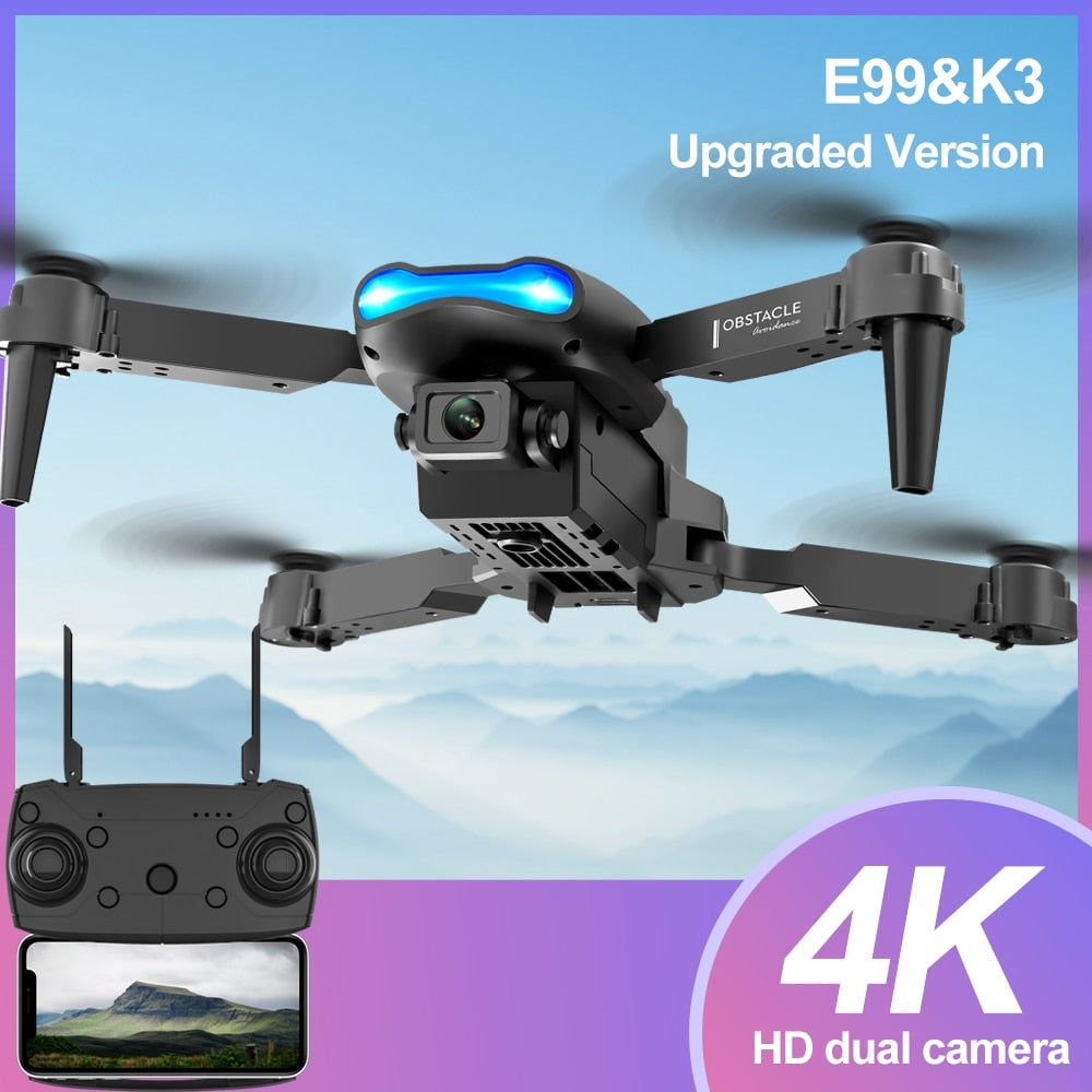 E99 K3 Pro HD 4k Camera High Hold Mode Foldable Mini RC WIFI Aerial Photography Drone