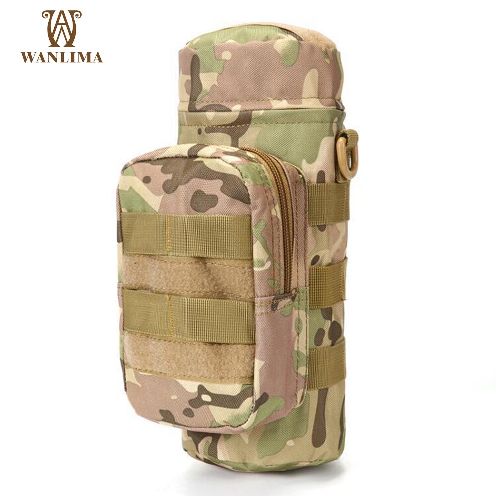 Wanlima Tactical Molle Water Bag Multi Pocket Military Bottle Pouch - youroutdoorlivingshop