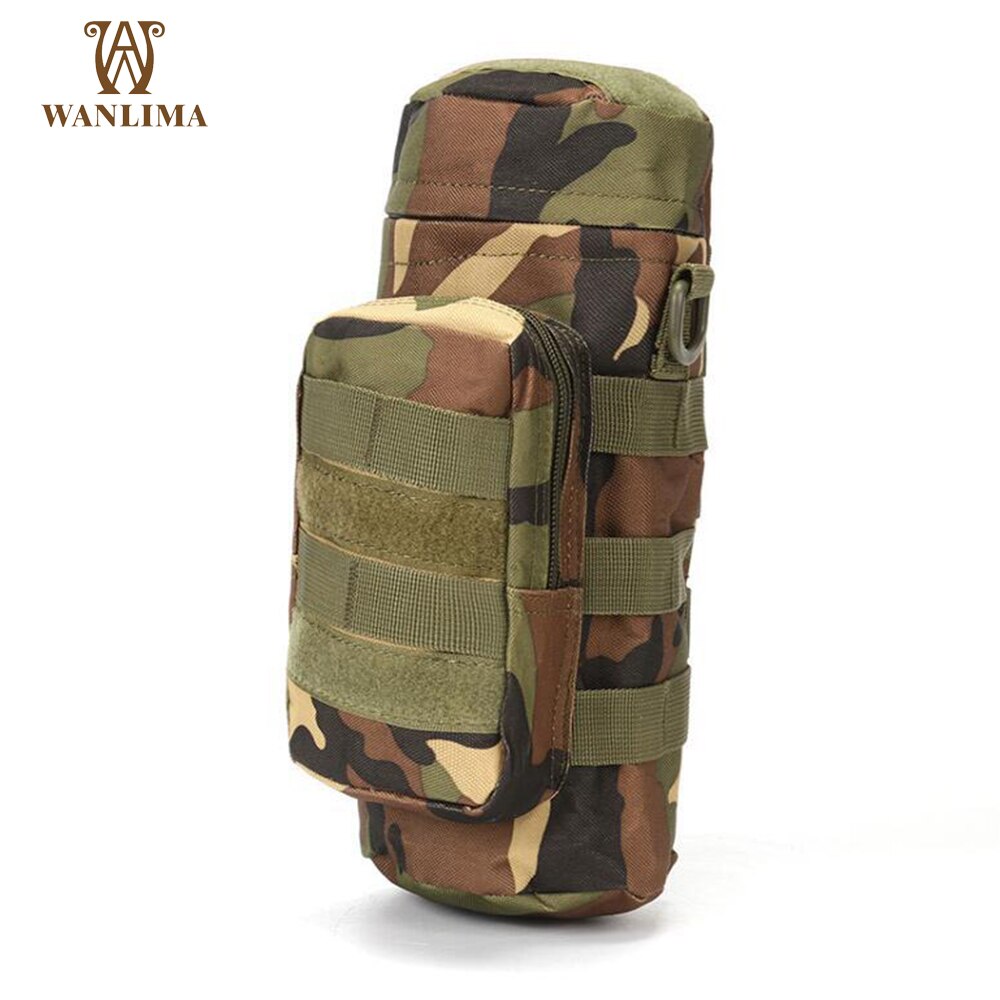 Wanlima Tactical Molle Water Bag Multi Pocket Military Bottle Pouch - youroutdoorlivingshop