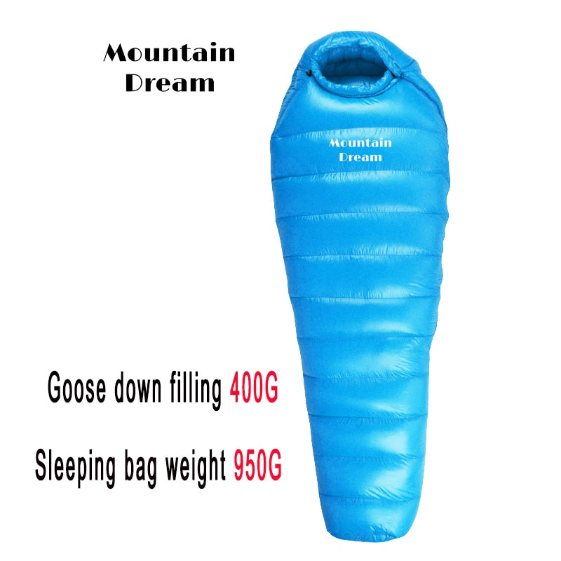 Three Season Adult Mummy Winter Down Sleeping Bag - youroutdoorlivingshop