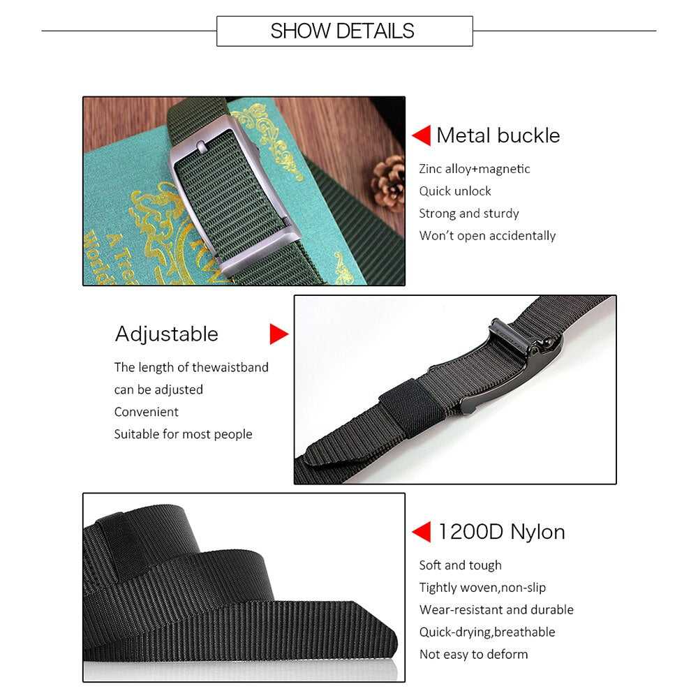 Nylon Automatic Buckle Belt