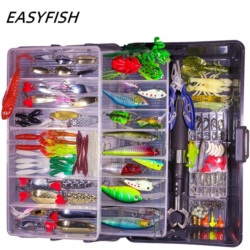 Big Multi Fishing Lure Set Wobblers Artificial Mixed Colors Styles Soft Fishing Lure Kit - youroutdoorlivingshop