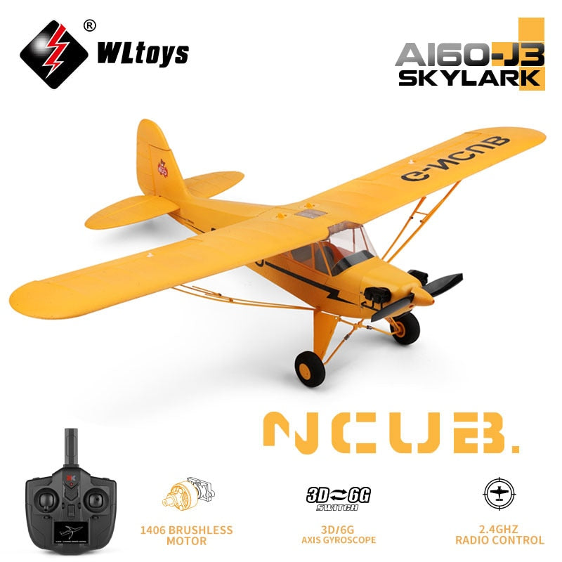 A160 2.4G 650mm Wingspan Remote Control Piper Cub Airplane