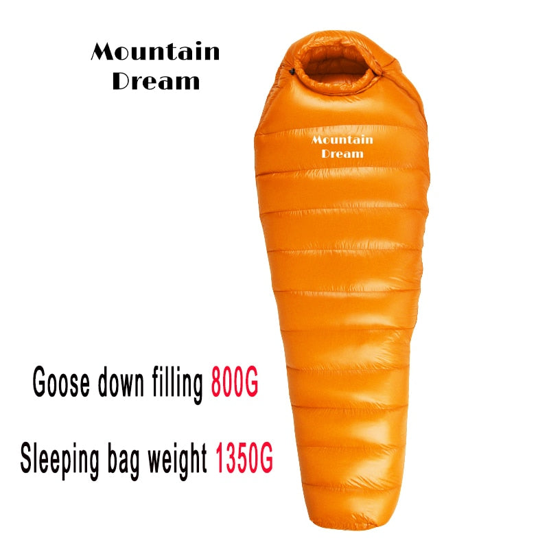 Three Season Adult Mummy Winter Down Sleeping Bag - youroutdoorlivingshop