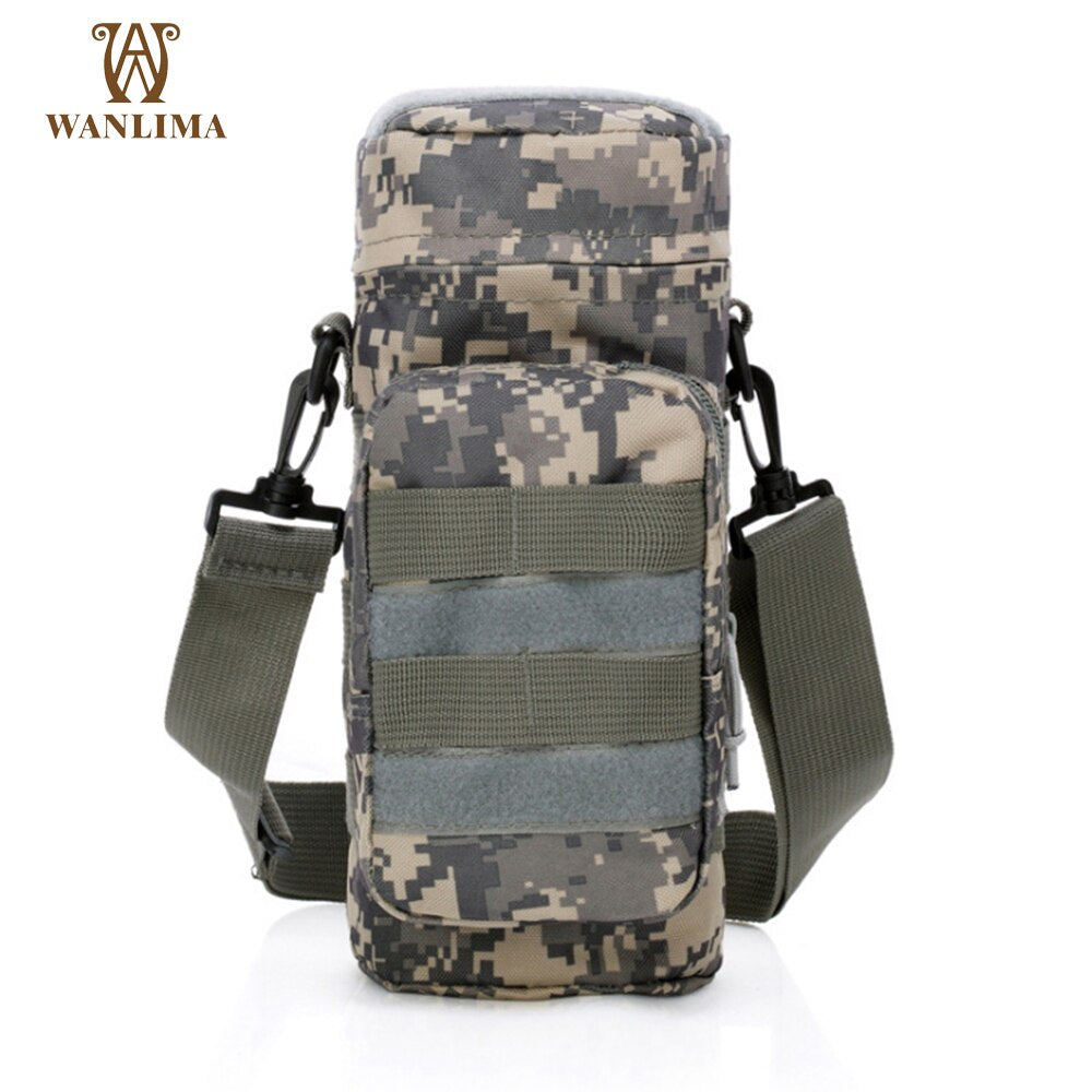 Wanlima Tactical Molle Water Bag Multi Pocket Military Bottle Pouch - youroutdoorlivingshop